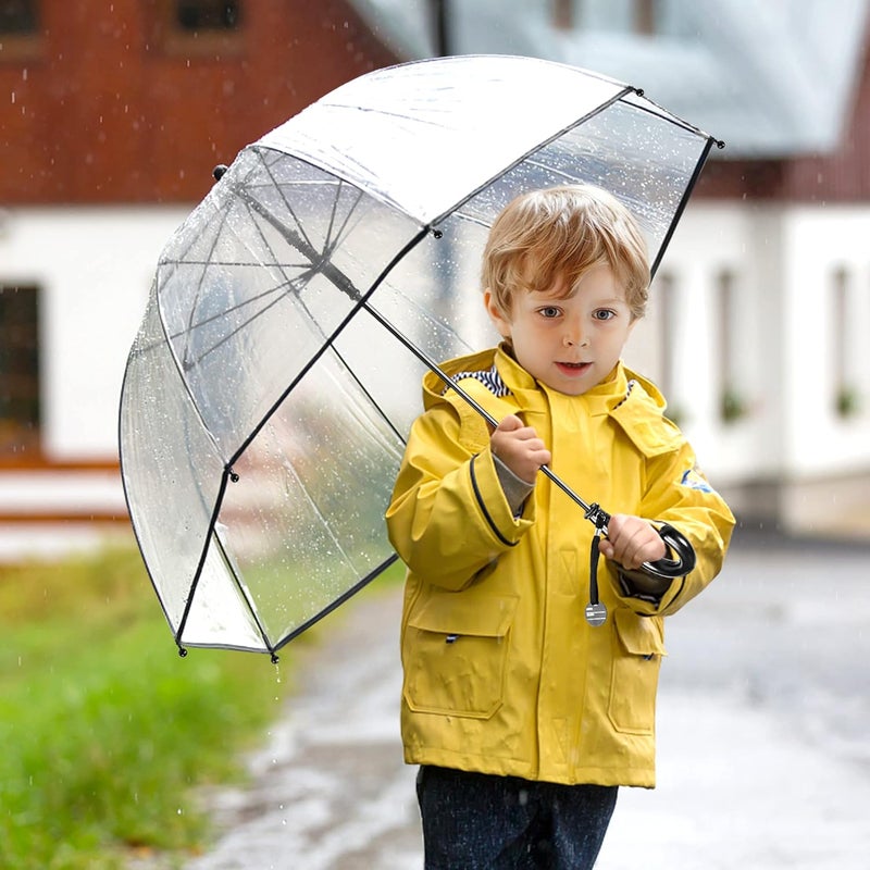 RONIARE Kids Clear Bubble Umbrellas for Rain Dome Windproof Umbrella for Kid Girls and Boys - Image 2